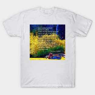 Love Is Patient - Couple In The Park T-Shirt